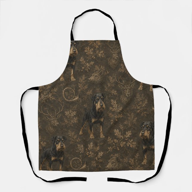 Tablier Jagdterrier- Chien de chasse  (Recto)