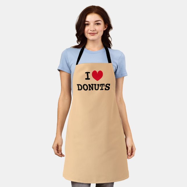 Tablier J'ai coeur les donuts... (Porté)