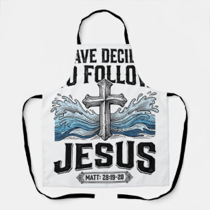 Tablier J'ai décidé de suivre Jésus Vintage Shirt