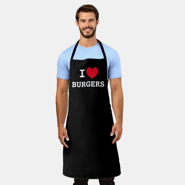 Tablier J'ai des hamburgers cardiaques | Amoureux de viand (Porté)