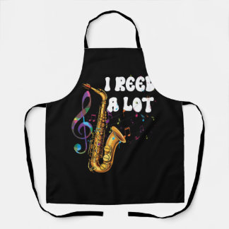 Tablier J'Ai Lu Beaucoup Saxophone Tenor Saxophoniste Joue