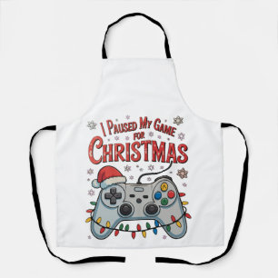 Tablier J'ai Mis En Pause Mon Jeu Pour Noël Joueur Jeux No