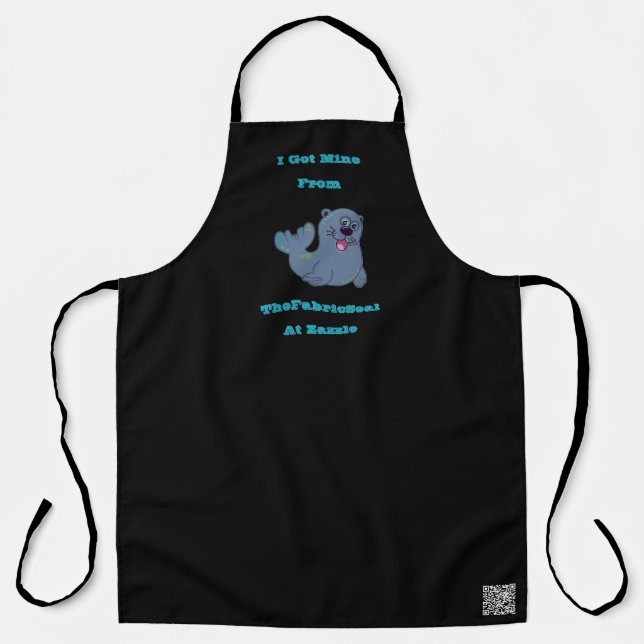 Tablier J'Ai Obtenu Le Mien Du Sceau De Tissu À Zazzle (Recto)