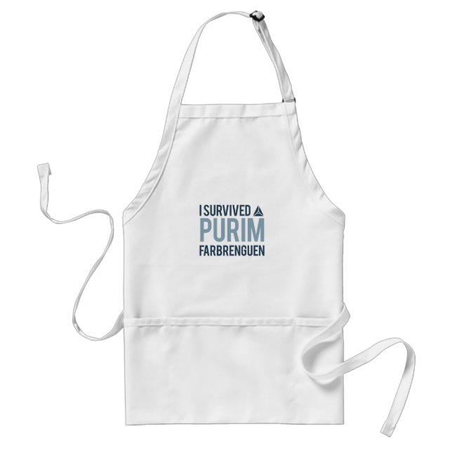 Tablier J'ai survécu à un purim farbrengen (Devant)