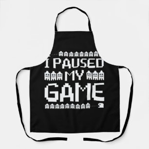 Tablier J'Ai Suspendu Mon Jeu À Être Ici Pixel police Ga