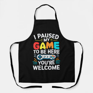 Tablier J'Ai Suspendu Mon Jeu Pour Être Ici Chemise Hommes