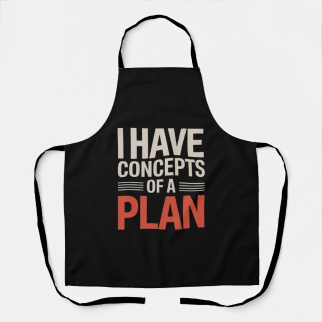Tablier J'ai une conception d'un plan  (Recto)