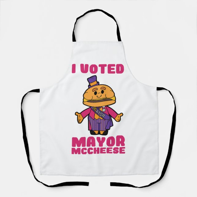Tablier J'ai voté Maire Mccheese (Recto)