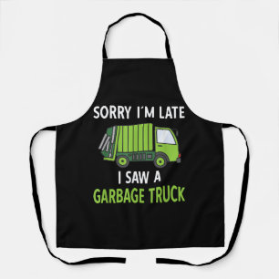 Tablier J'ai vu des ordures de camion costume de recyclage