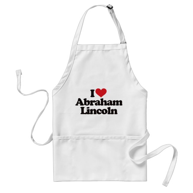 Tablier J'aime Abraham Lincoln (Devant)
