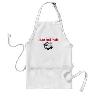 Tablier j'aime des camions de nourriture