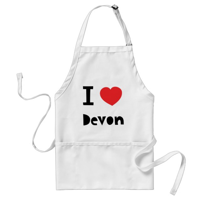 Tablier J'aime Devon (Devant)