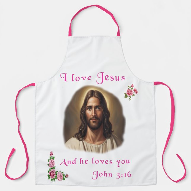 Tablier J'aime Jésus (Recto)