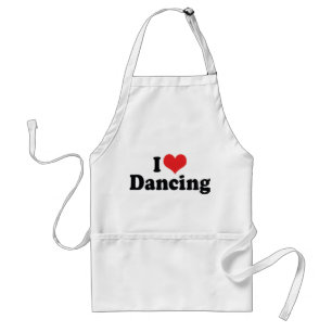 Tablier J'aime la danse du cœur - Amateur de danse