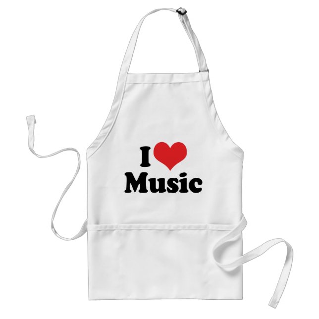 Tablier J'aime la musique (Devant)