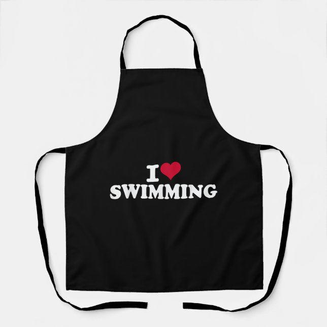 Tablier J'aime la natation (Recto)