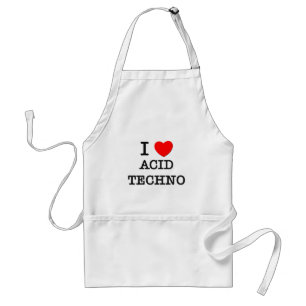 Tablier J'aime la techno acide