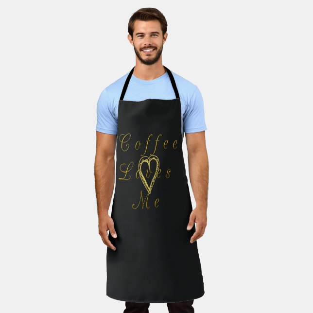 Tablier J'aime le café (Porté)