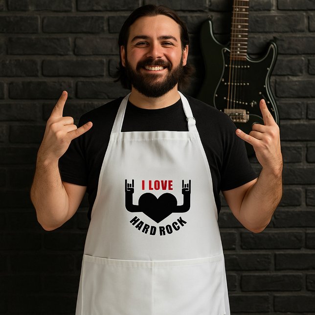 Tablier J'aime le hard rock (Créateur téléchargé)