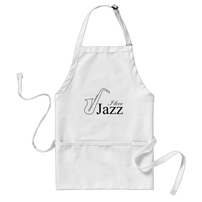 Tablier J'aime le jazz (Devant)