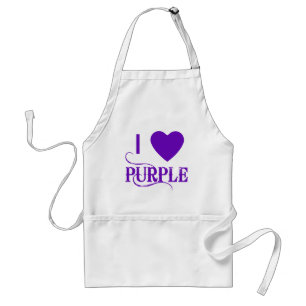 Tablier J'aime le pourpre avec Purple Heart