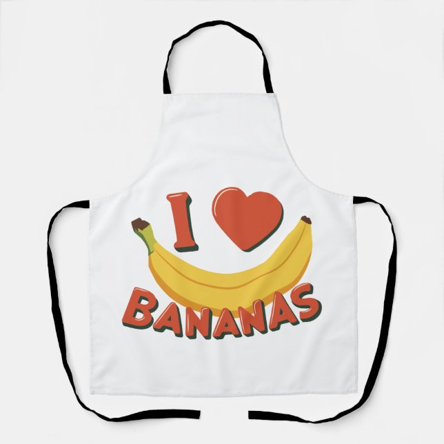 Tablier J'aime les bananes (Recto)