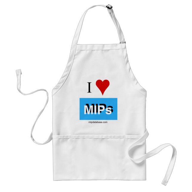 Tablier J'aime les MIPs apron (Devant)