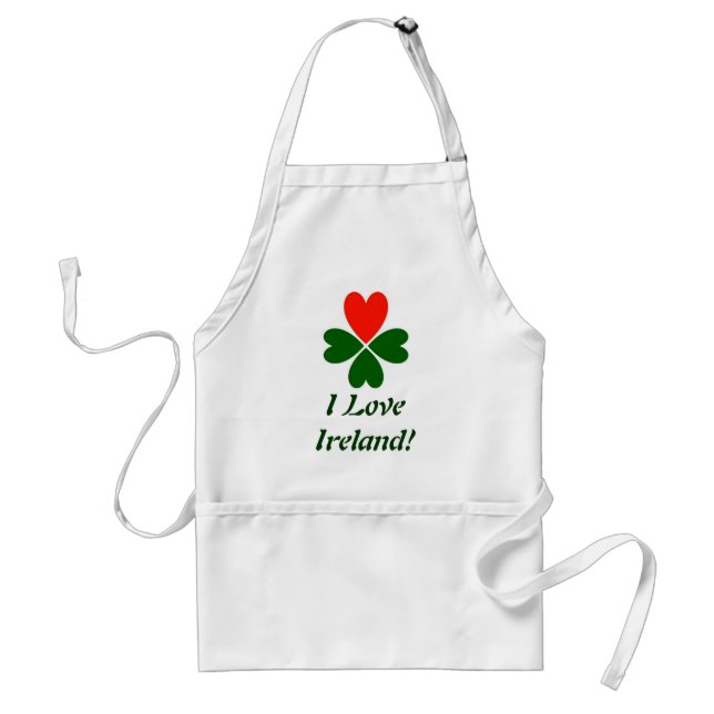 Tablier J'aime l'Irlande (Devant)