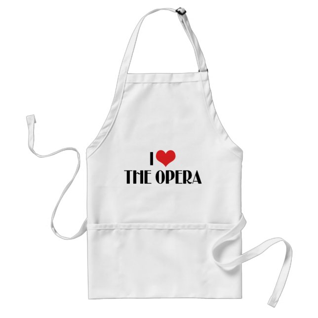 Tablier J'aime l'opéra (Devant)