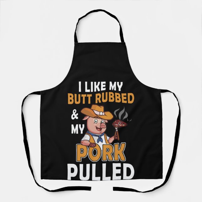 Tablier J'Aime Mon Beurre Et Mon Porc Tiré (Recto)