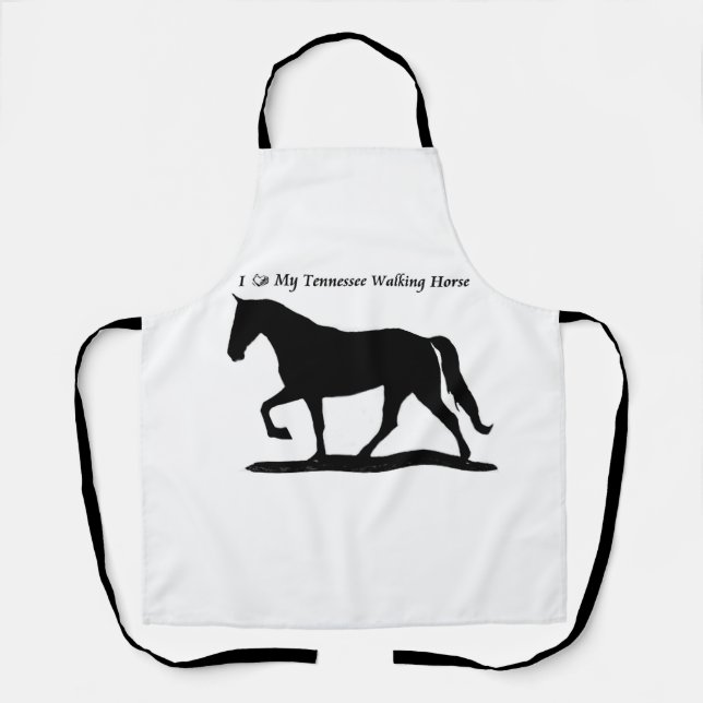 Tablier J'aime mon cheval de marche du Tennessee (Recto)
