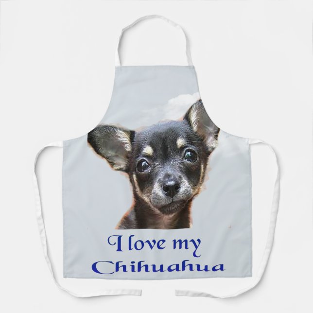 Tablier J'aime mon Chihuahua (Recto)