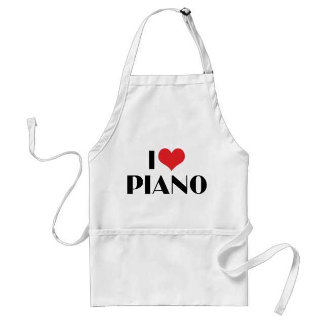 Tablier J'aime Piano (Devant)
