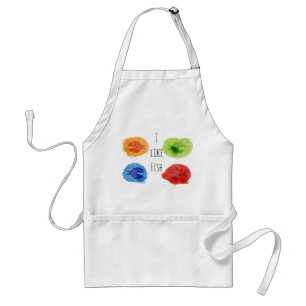 Tablier J'Aime Poisson Aquarelle Funky Poisson Apron