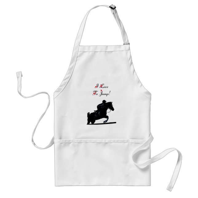Tablier J'Aime Sauter Hunter Jumper Horse Apron (Devant)