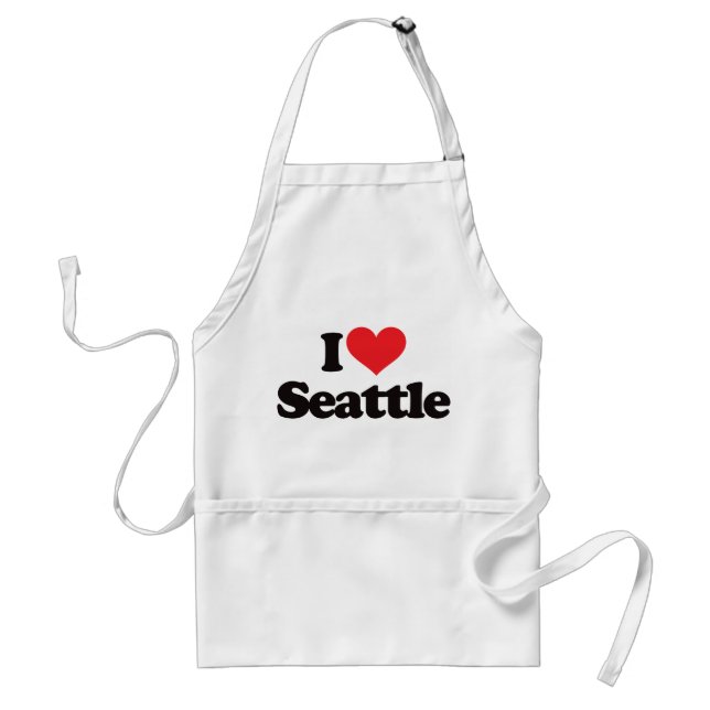 Tablier J'aime Seattle (Devant)