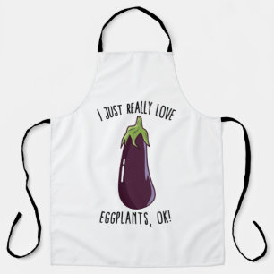 Tablier J'Aime Vraiment Les Eggplants D'Accord !