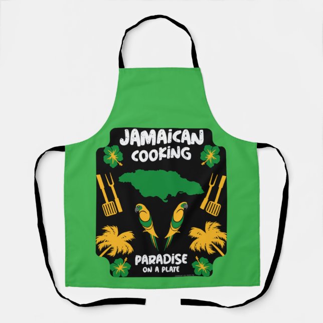 Tablier jamaïcain Cuisine cadeaux (Recto)