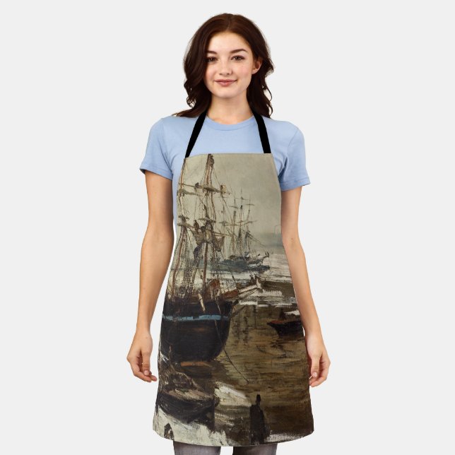 Tablier James Whistler - La Tamise dans la glace (Porté)