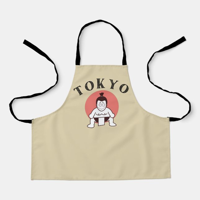 Tablier Japon Sumo Tokyo - Fils du soleil (Recto)