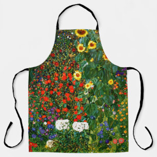 Tablier Jardin agricole avec tournesol par Gustav Klimt