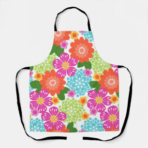 Tablier Jardin Allana Hawaïen Floral Graphique - Brillants