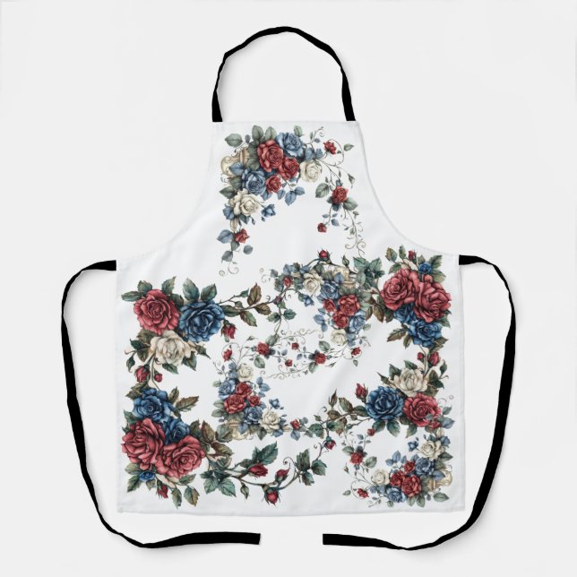 Tablier Jardin Americana Roses Patriot (Recto)