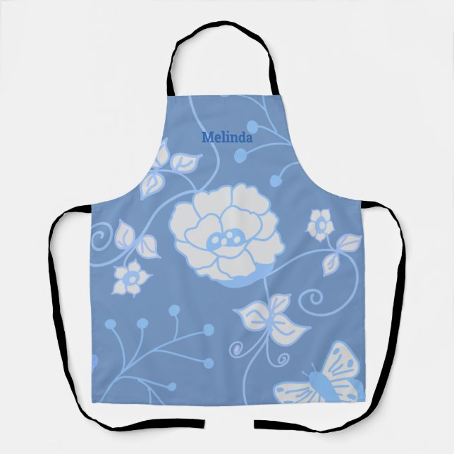 Tablier Jardin Bleu (Recto)
