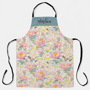 Tablier Jardin de abeilles Floral Cuisine