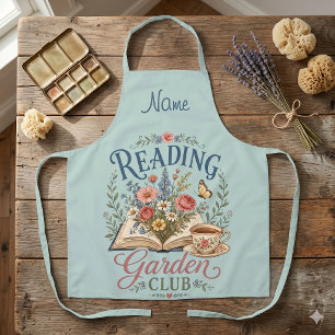 Tablier Jardin de lecture Cottagecore Floral Club
