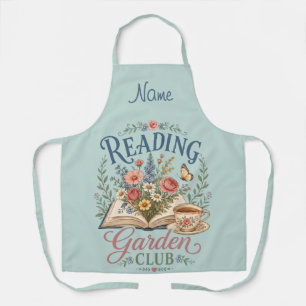 Tablier Jardin de lecture Cottagecore Floral Club
