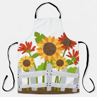 Tablier Jardin de tournesol automne