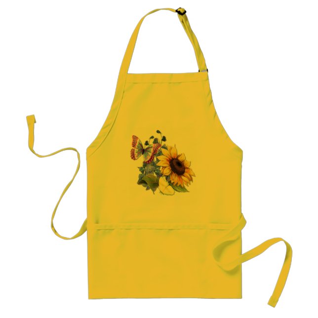 Tablier Jardin de tournesol papillon (Devant)