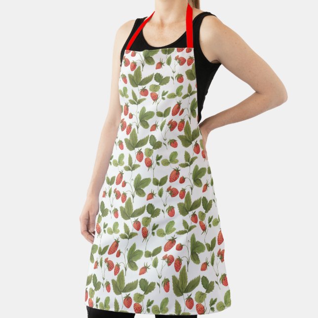 Tablier Jardin d'été | Apron aux fraises (Insitu)